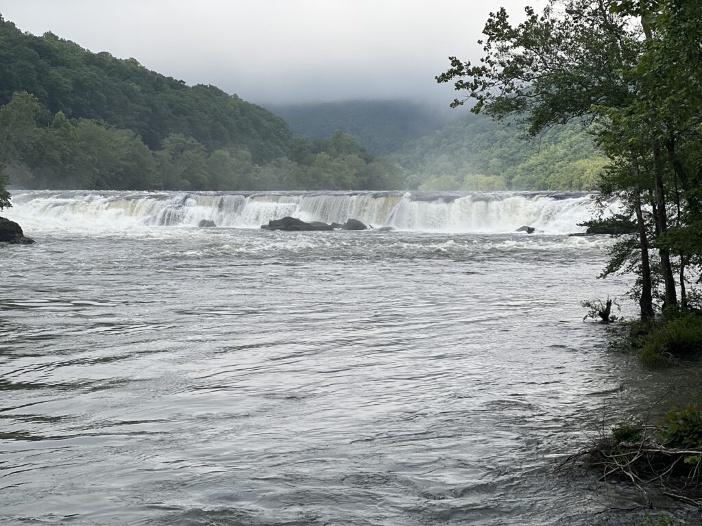 Sandstone Falls at New River Gorge